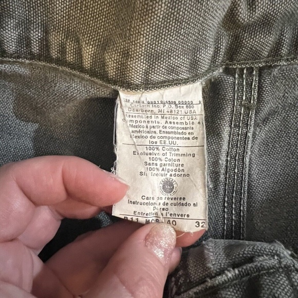Vintage Carhartt Carpenter Pants Gray Distressed 36x30 Baggy Workwear Outdoors - Picture 4 of 16